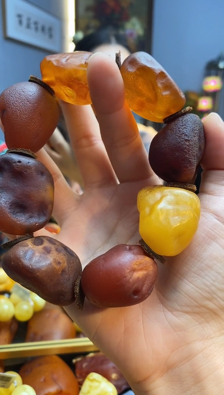 手链琥珀未镶嵌手串