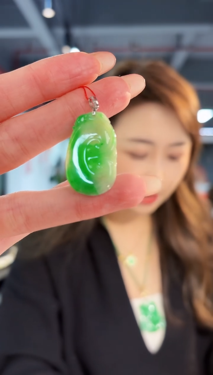 【闪购商品】翡翠颈饰18K金镶嵌缅料A货/支持复检/一件