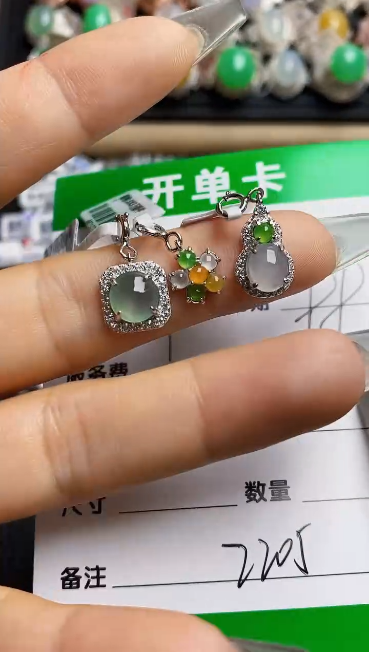 【闪购商品】翡翠戒指银S925镶嵌2205