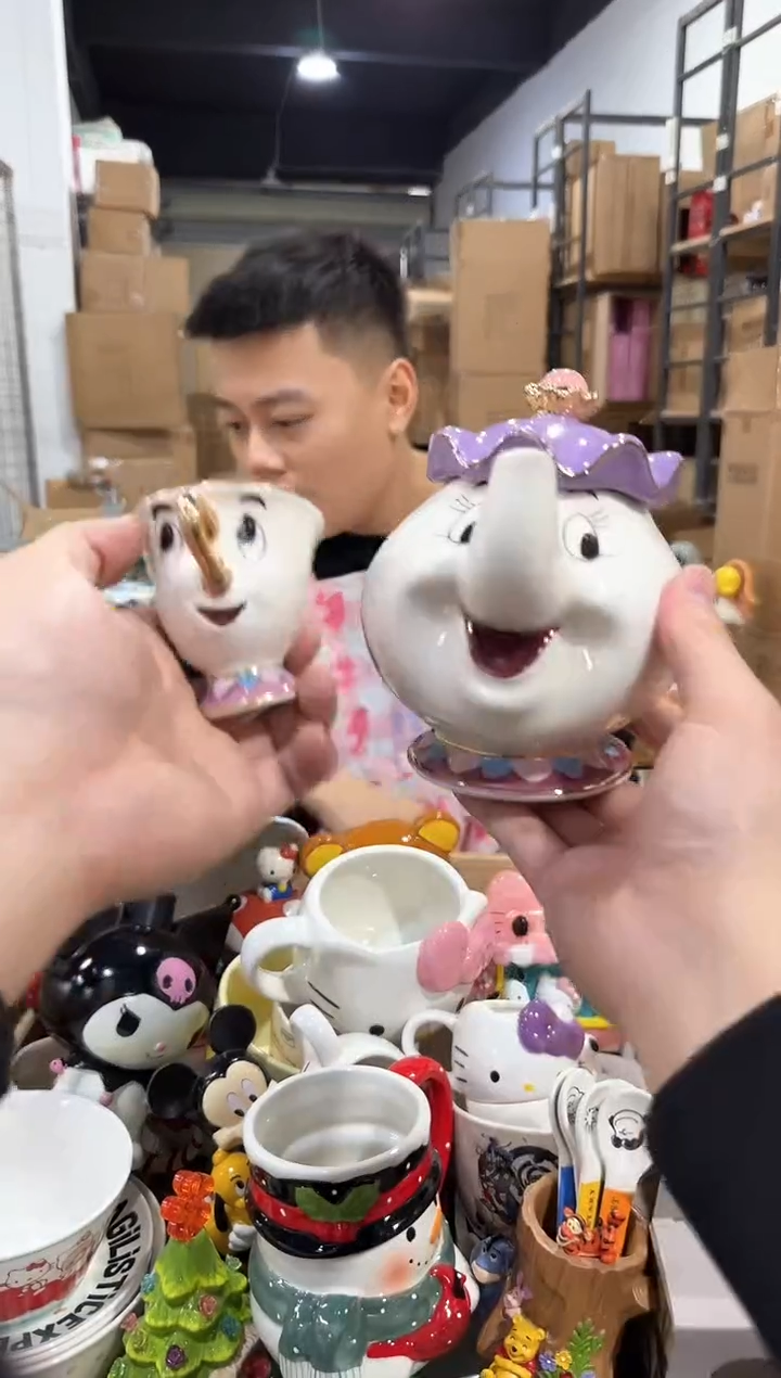 瓷片茶壶太太一壶一杯