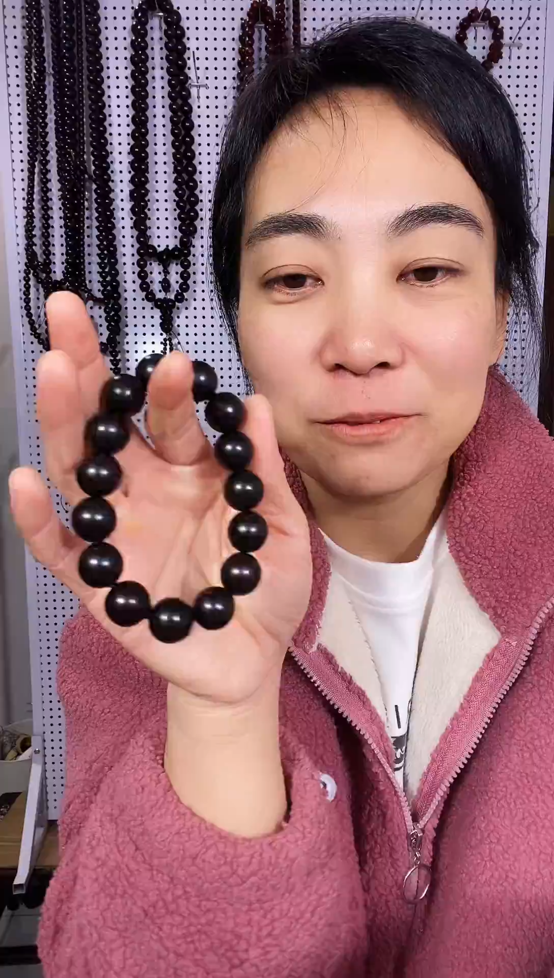 木?*芽紫光檀 加一珠 手串 1.5 15颗 
