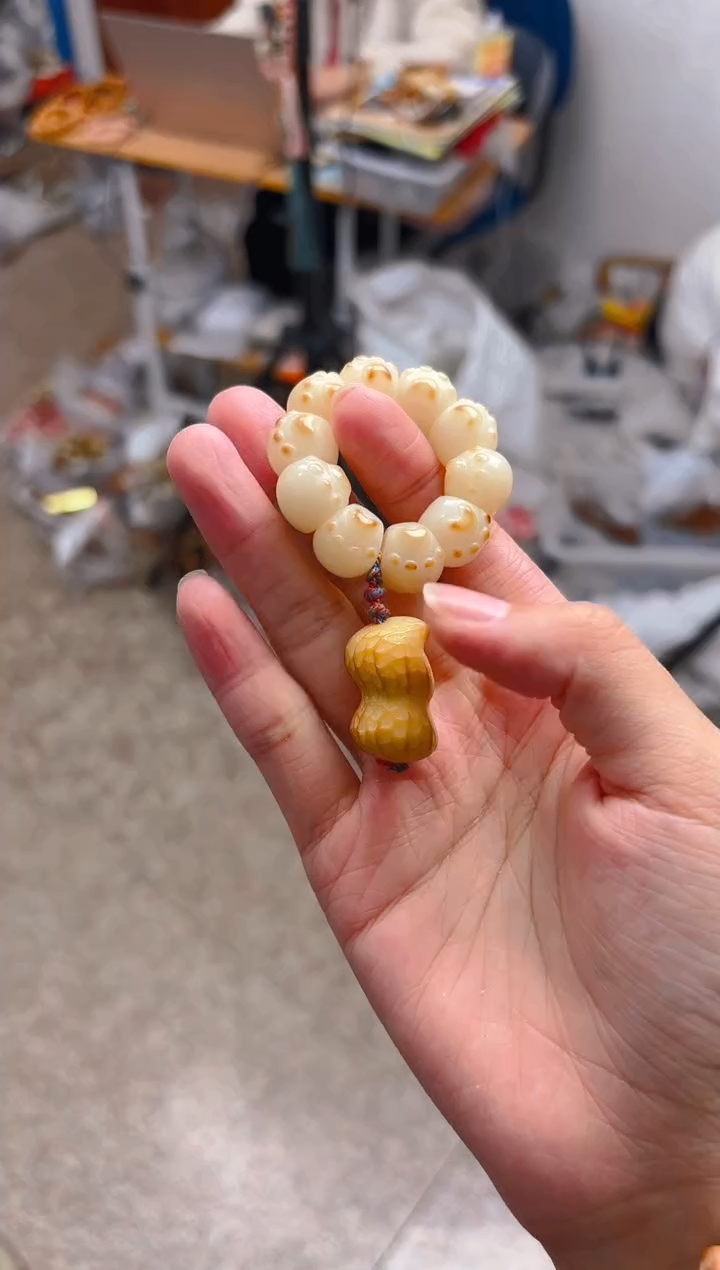 吊坠菩提根/象牙果白色猫爪 花生