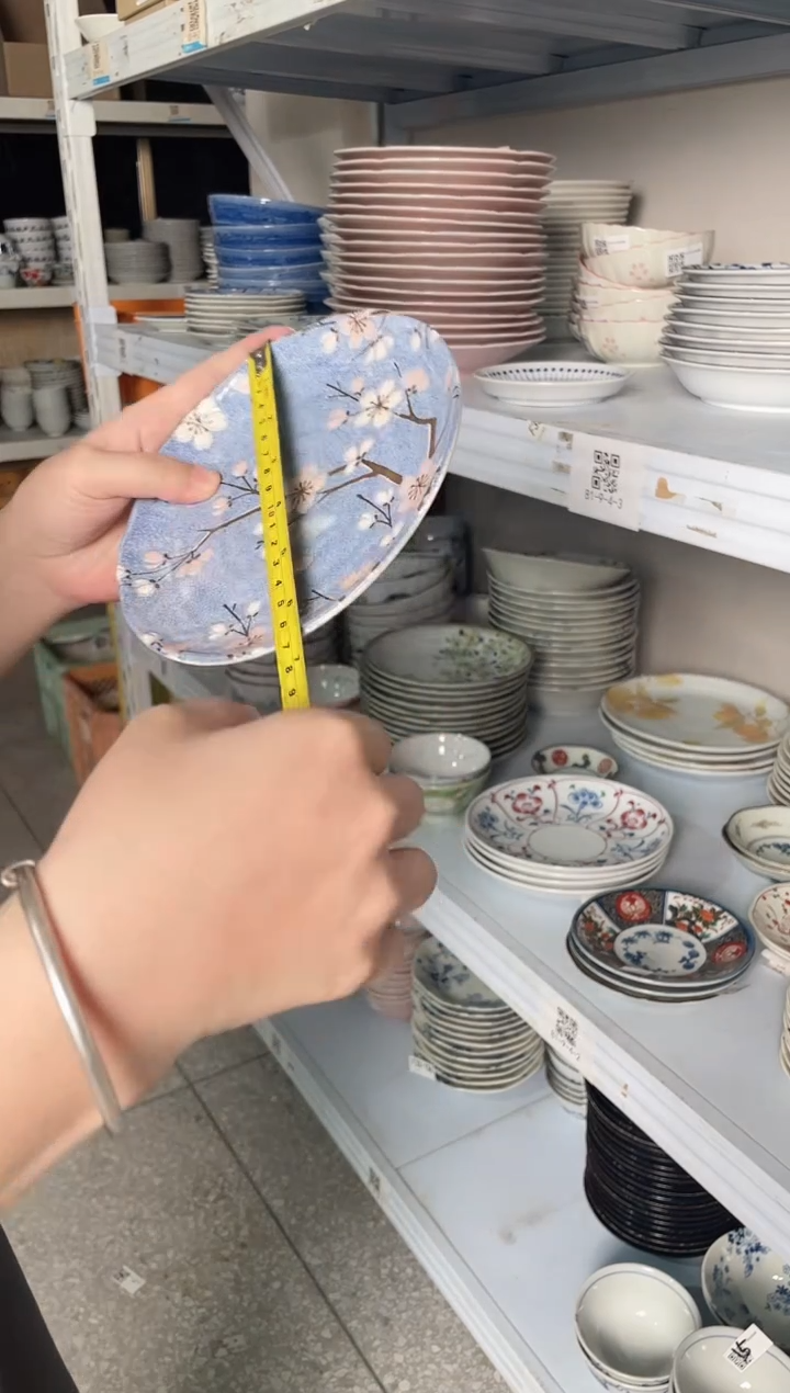 陶瓷【2只】富士樱6.5英寸盘 微瑕