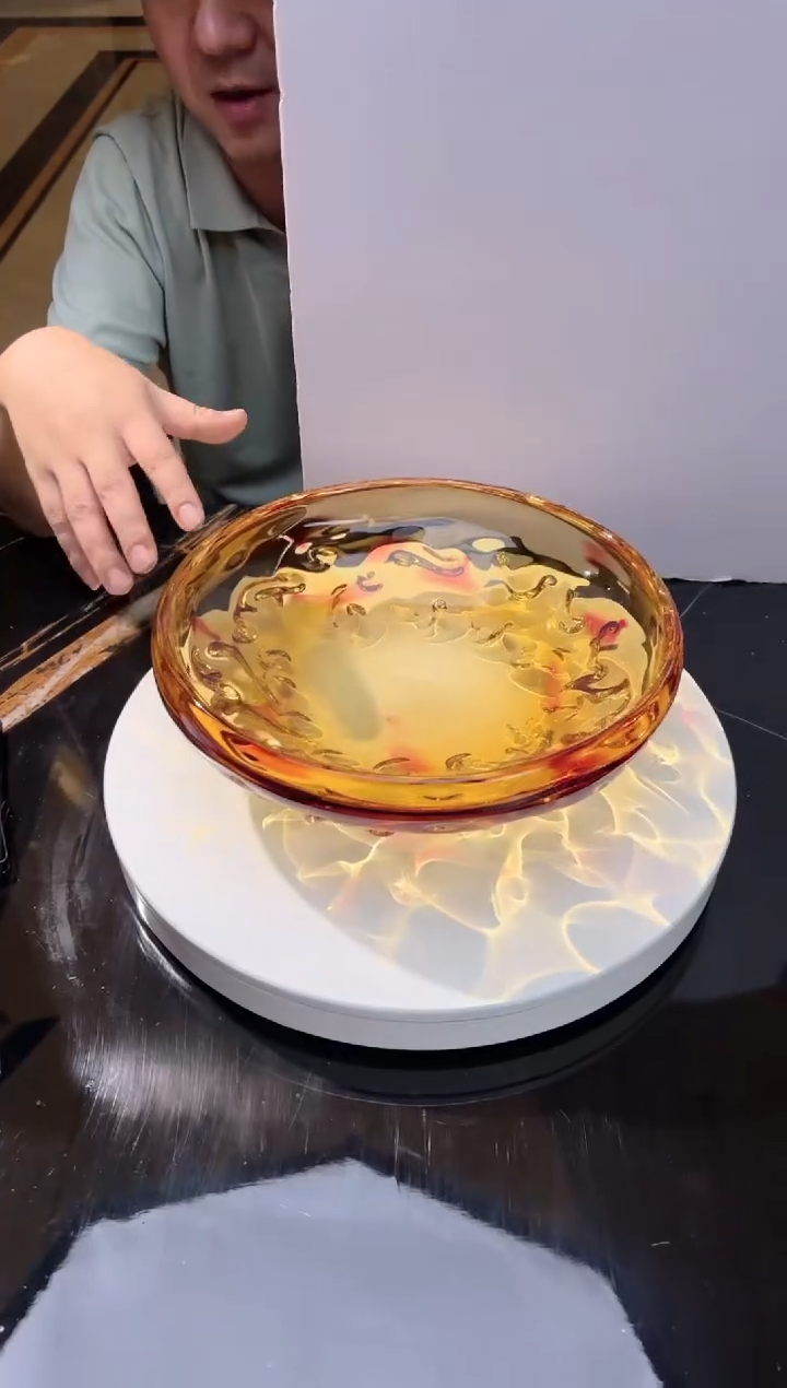 茶宠AJ02016艺术琉璃果盘