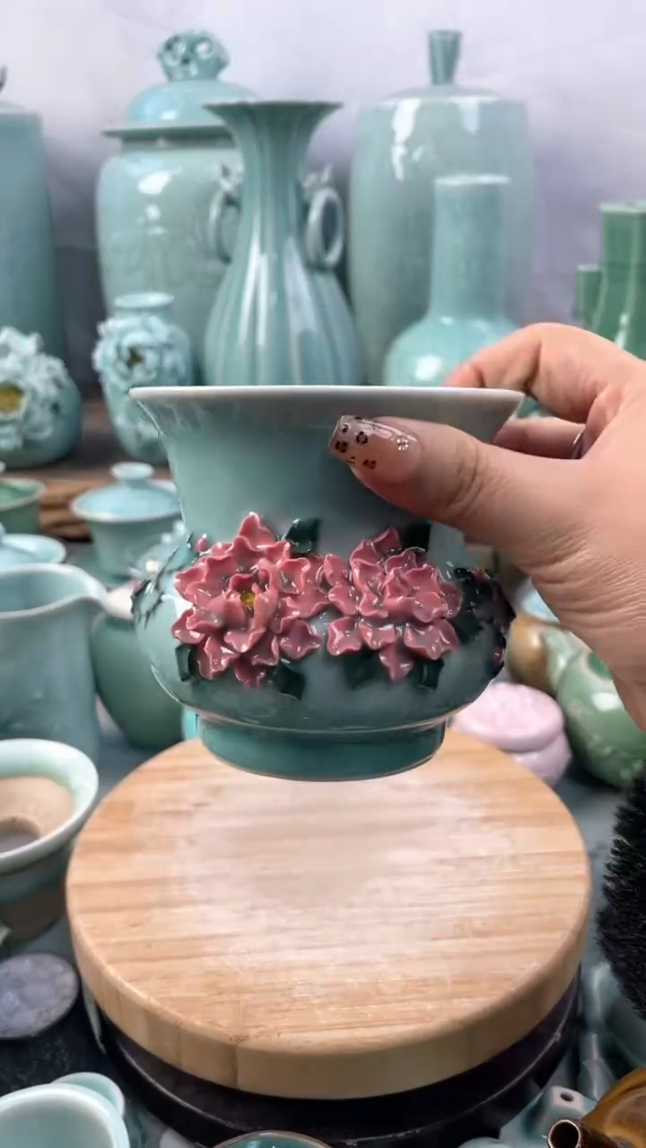 【闪购商品】手工捏花 特价福利  微瑕 慧仙青瓷