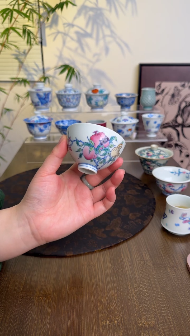 【闪购商品】景德镇斗彩手绘茶杯