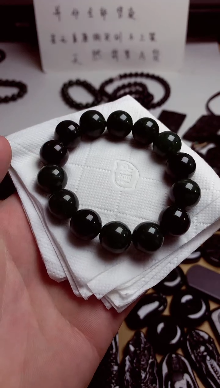 【闪购商品】翡翠颈饰未镶嵌天然翡翠墨翠A货买断不退不换