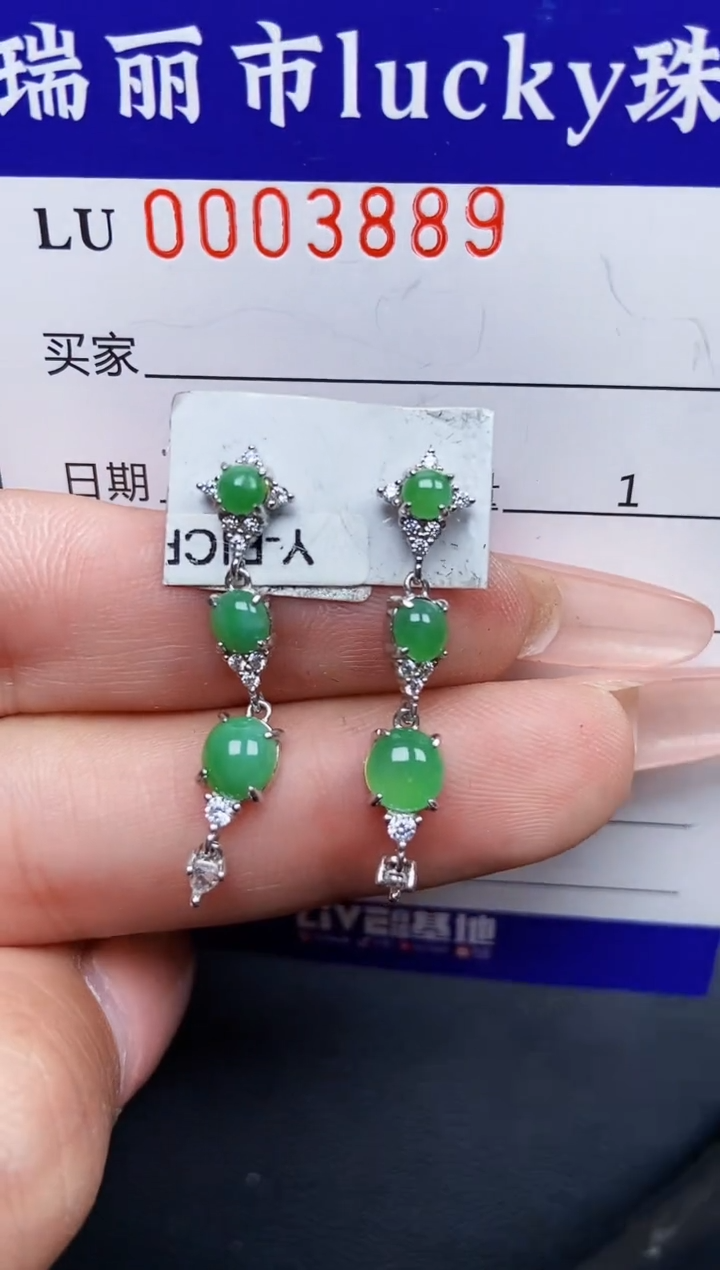 【闪购商品】翡翠颈饰银S925镶嵌3889