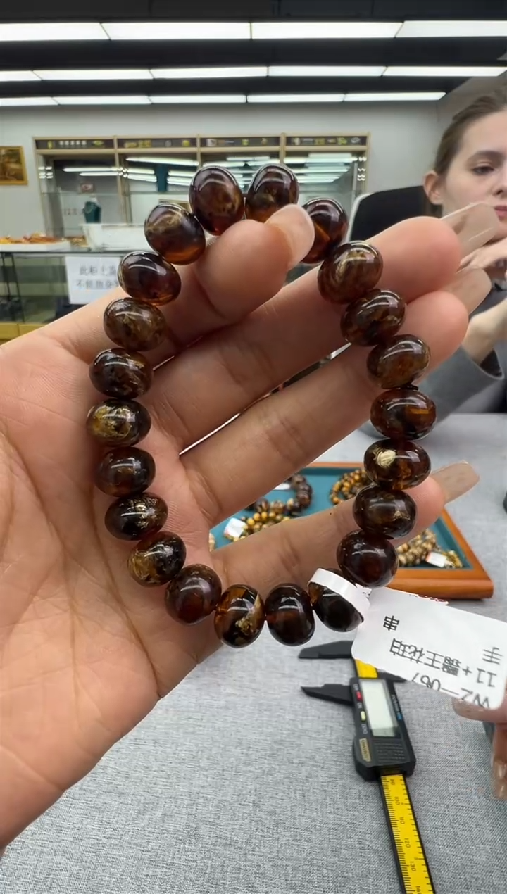 【闪购商品】琥珀手链未镶嵌622秒拍号