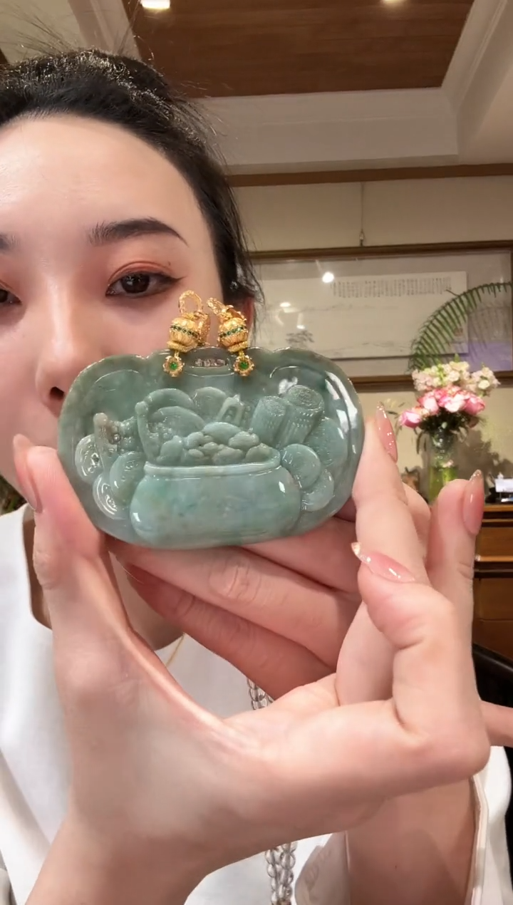【闪购商品】翡翠颈饰未镶嵌国风