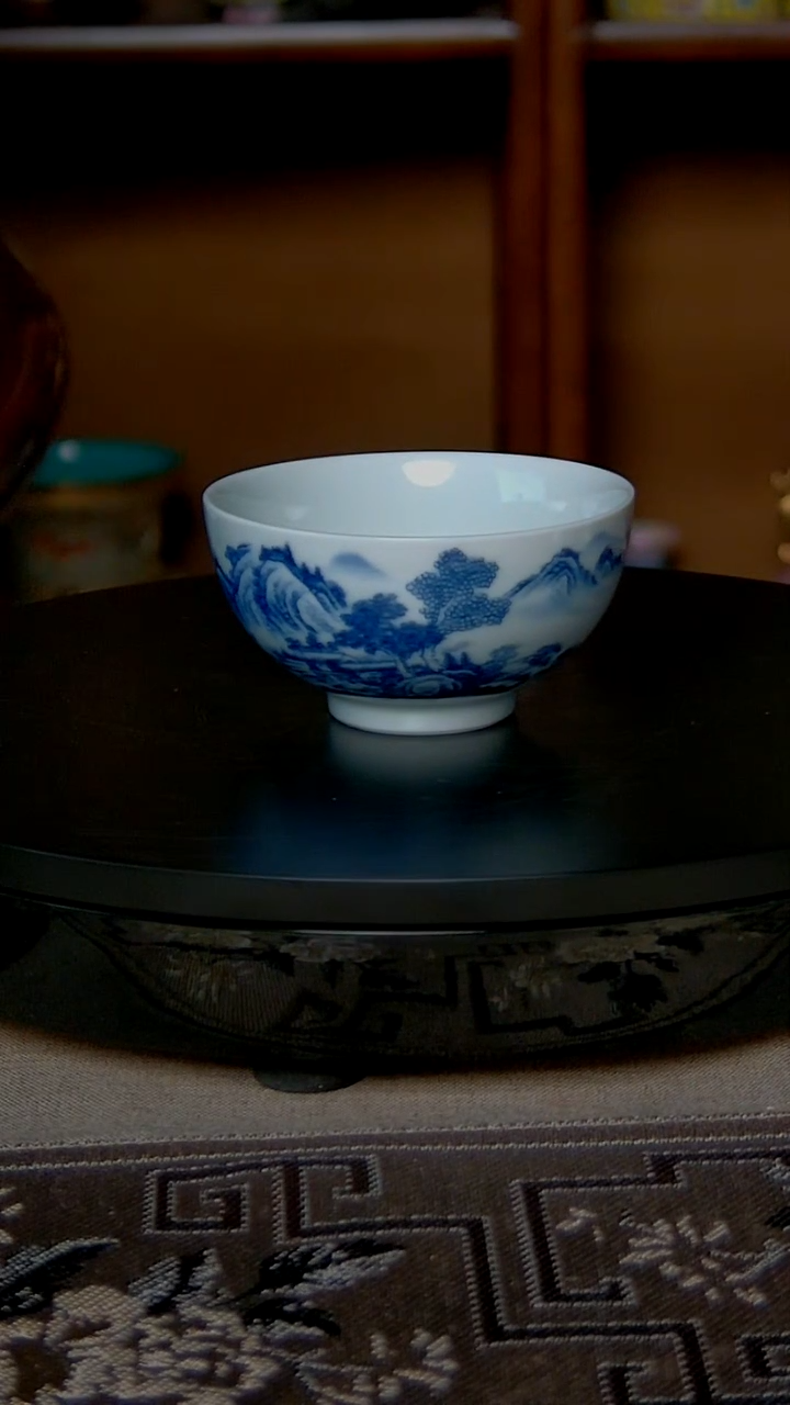 景德镇手工青花主人杯