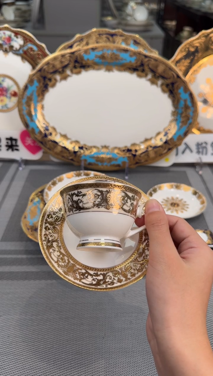 【闪购商品】瓷片90CC两杯两碟  福利微瑕