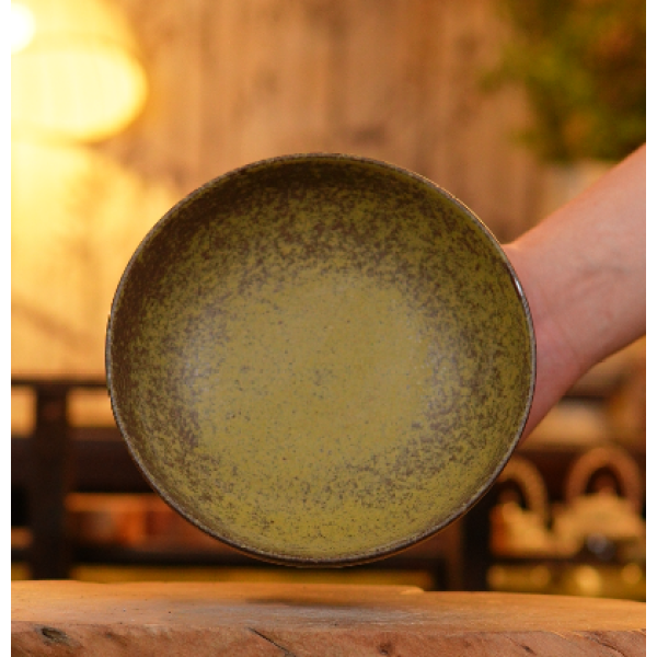土色中号壶承/盘 17cm*4cm LXp012