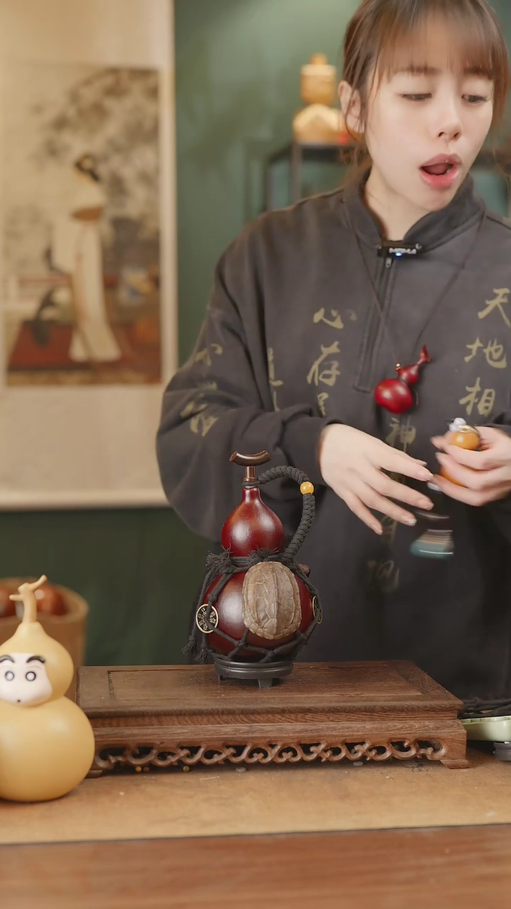 【闪购商品】130号精品天然大漆工艺防渗内胆酒葫芦~