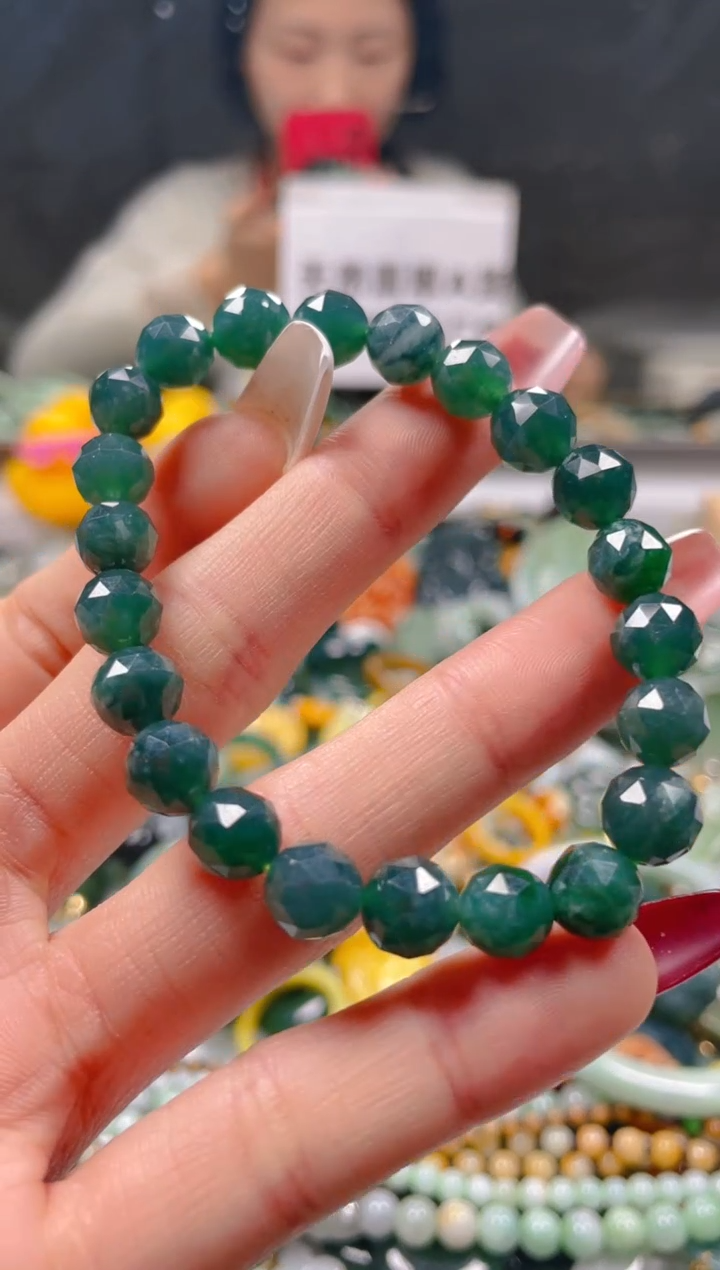 【闪购商品】翡翠颈饰未镶嵌8-9MM/R/翡翠A货一图一物