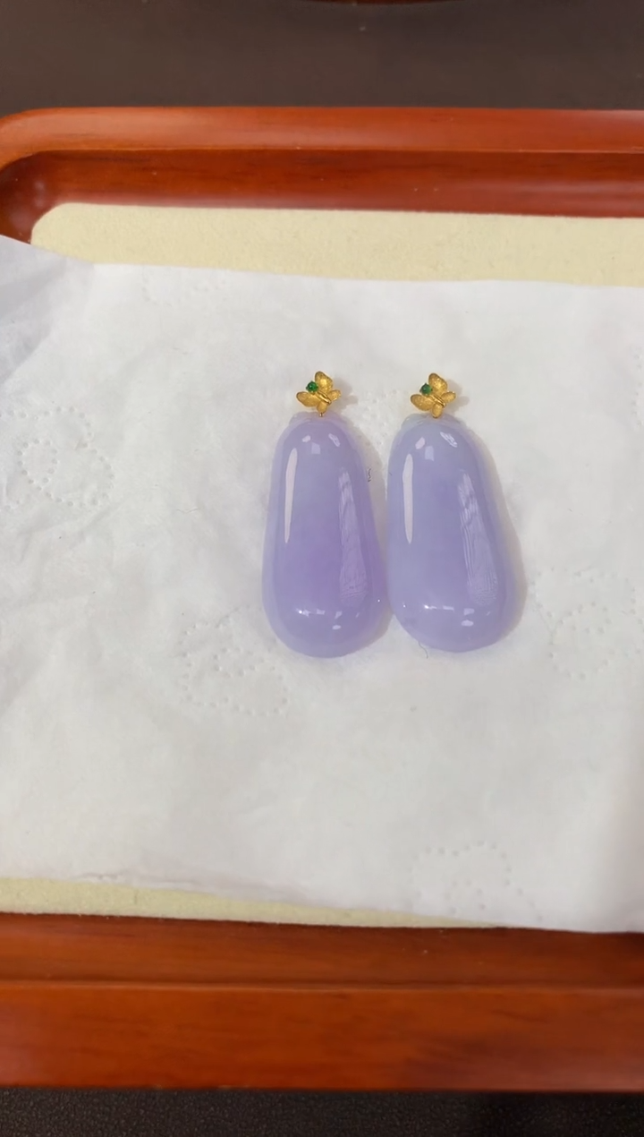 【闪购商品】翡翠颈饰18K金镶嵌天然缅甸a货翡翠(多样性发其一)