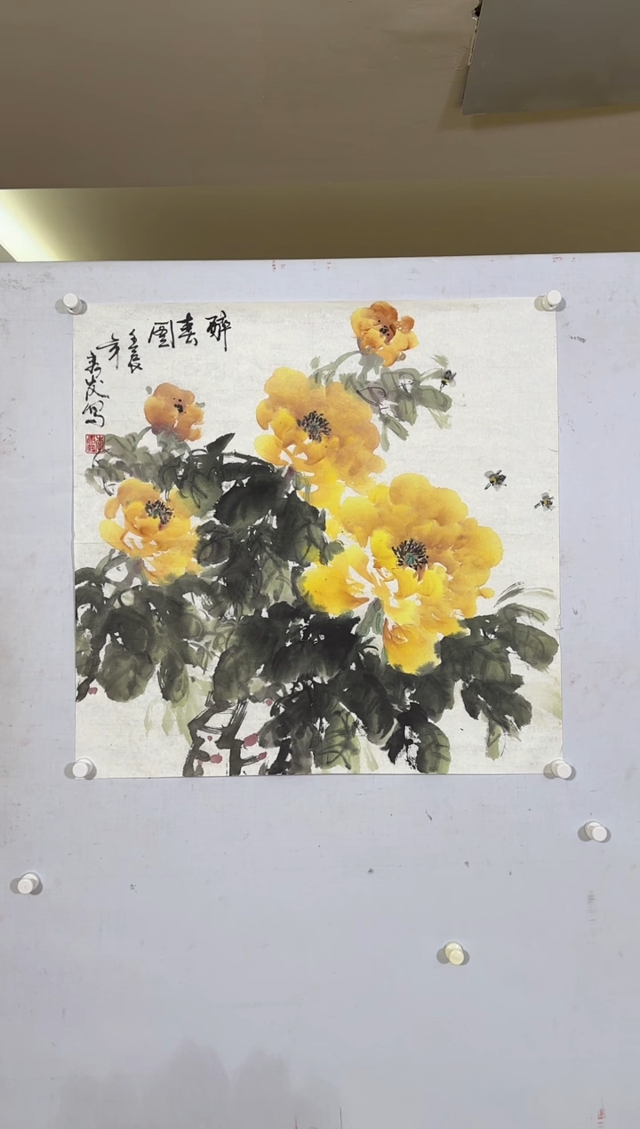 【闪购商品】国画绘画作品-编号1402(68x70)