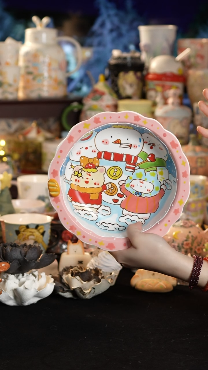 其他陶景德镇釉下彩手绘设计师款陶瓷