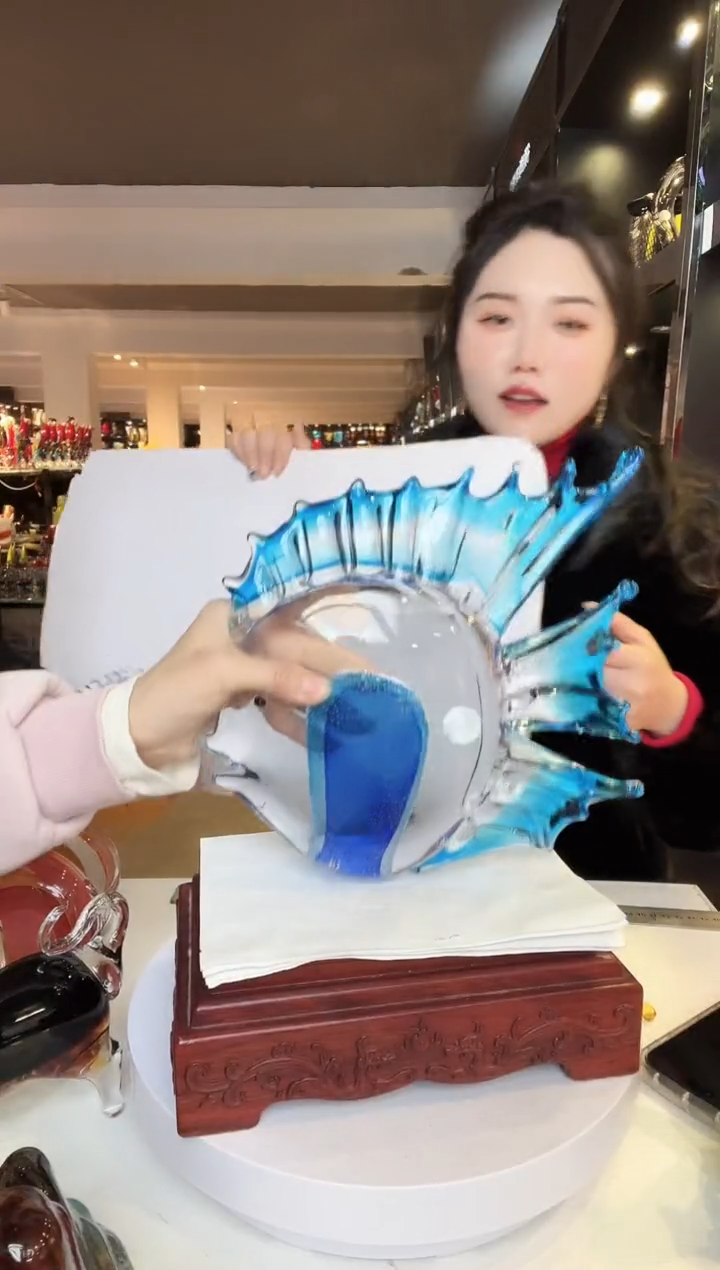 【闪购商品】茶盏琉璃摆件家居摆件