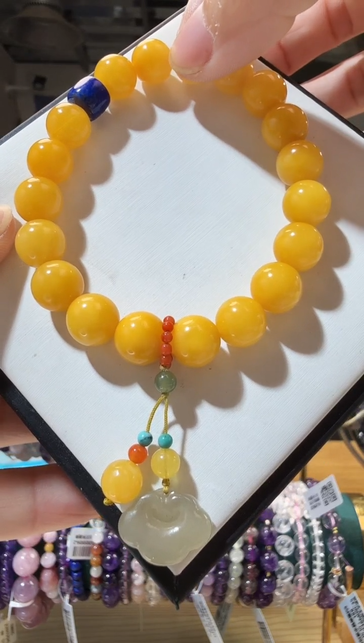 手链蜜蜡未镶嵌优3230 约mm
