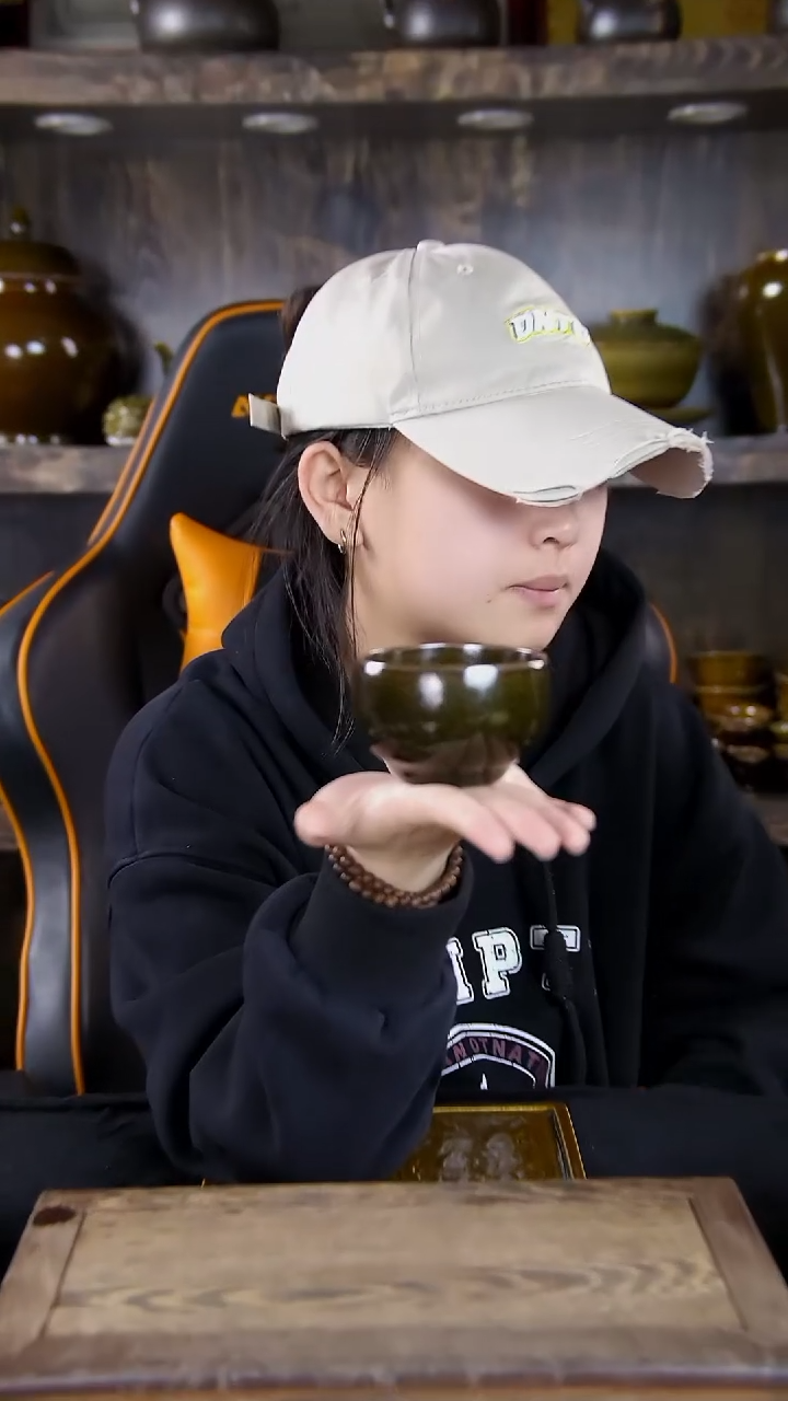 【闪购商品】乌金黑色主人杯原矿手工