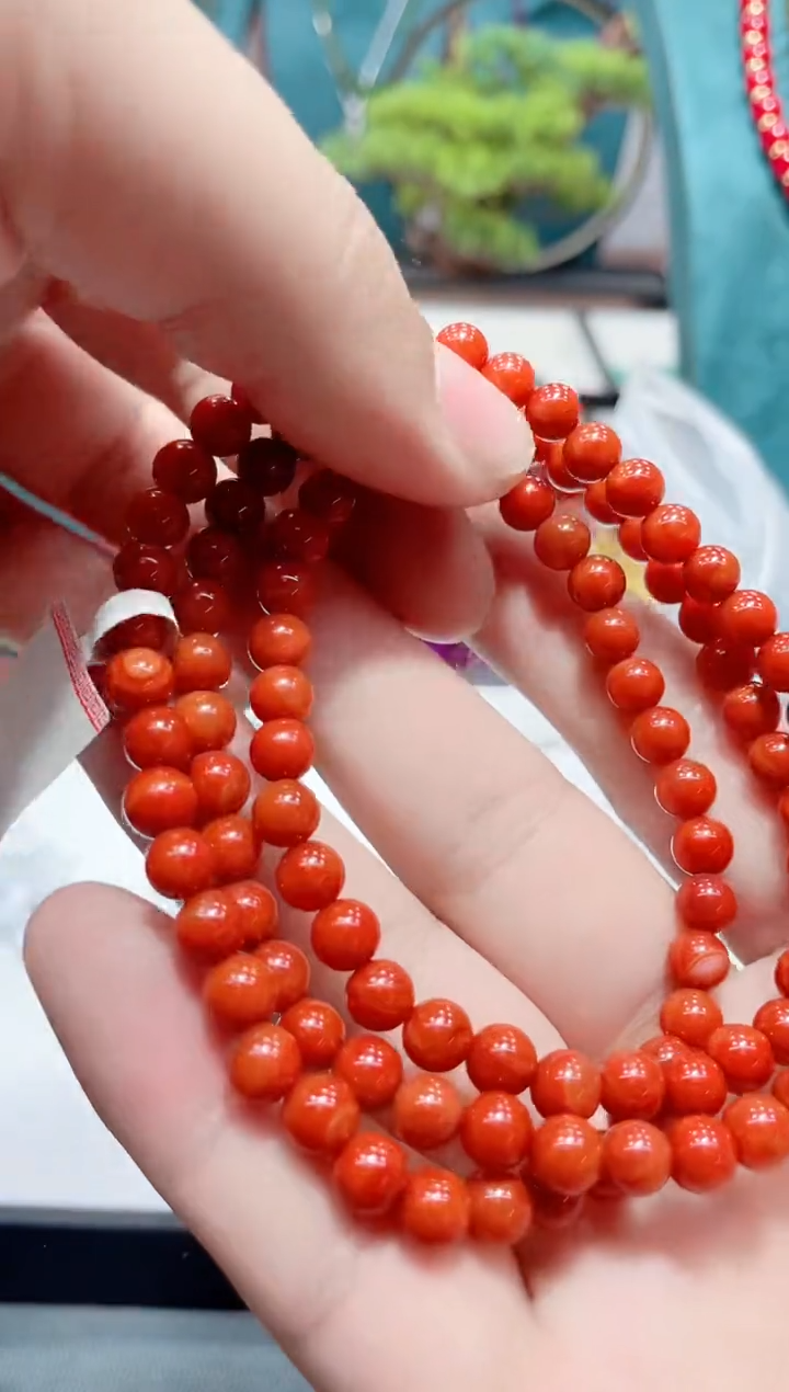 图片款  6mm三圈红时尚百搭