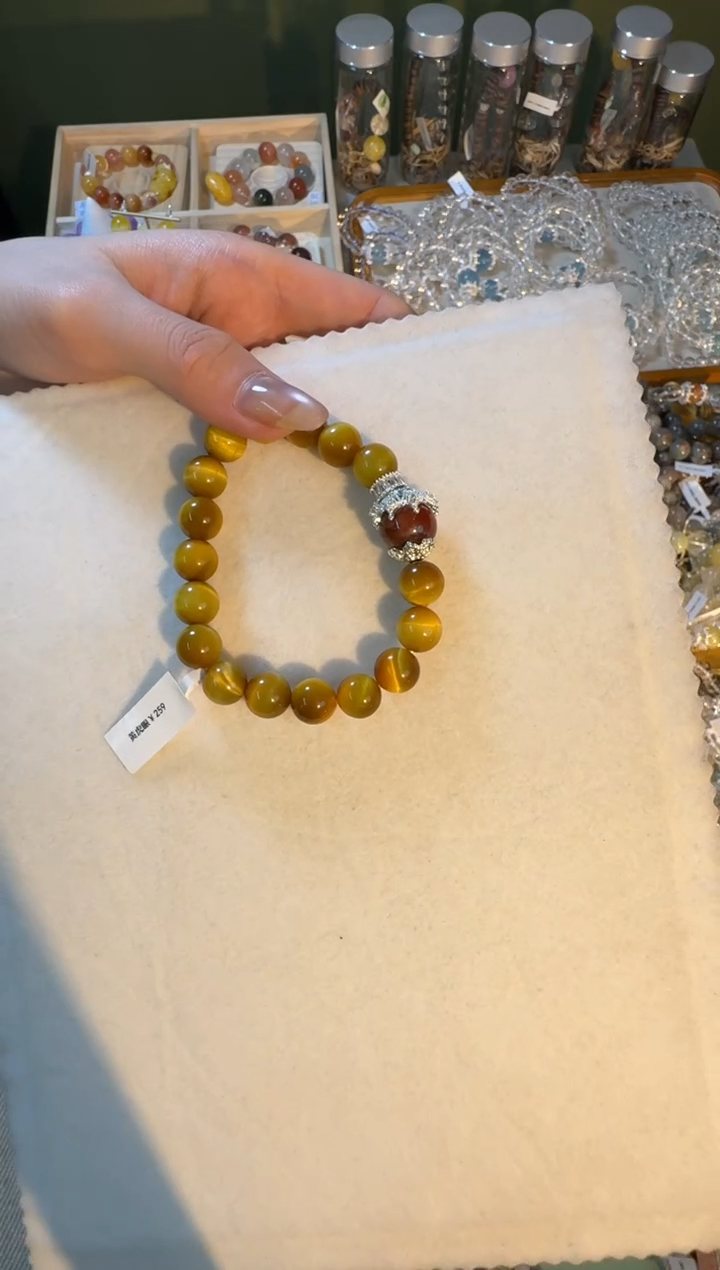 【闪购商品】水晶手串未镶嵌黄虎眼手串