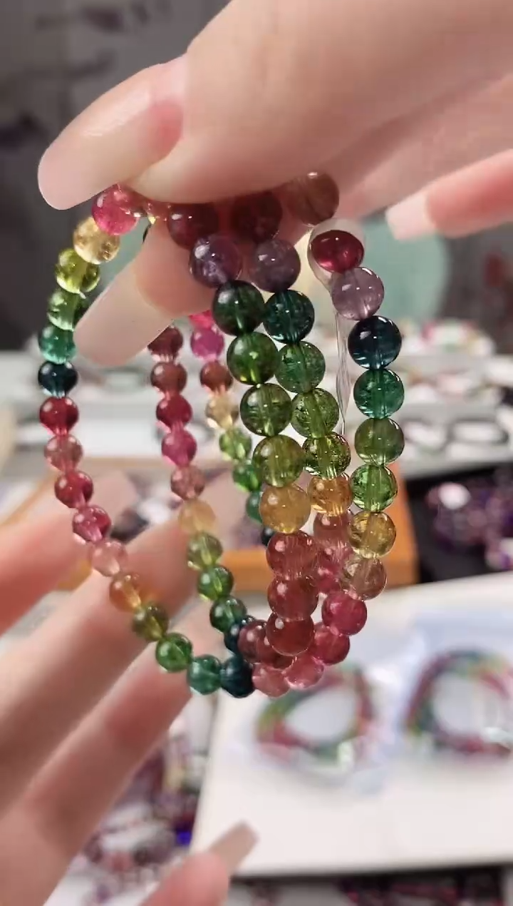 【闪购商品】碧玺多圈6*+未镶嵌多人多样性发其一