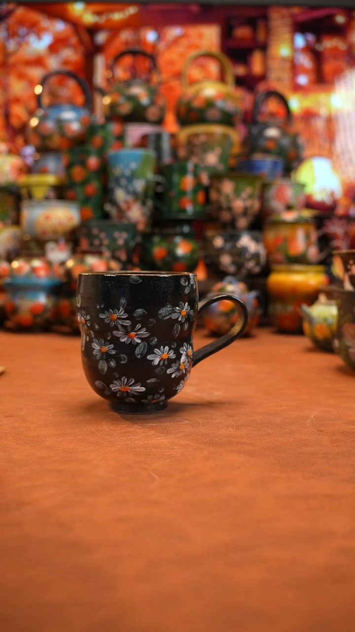 油画   釉下彩  杯子