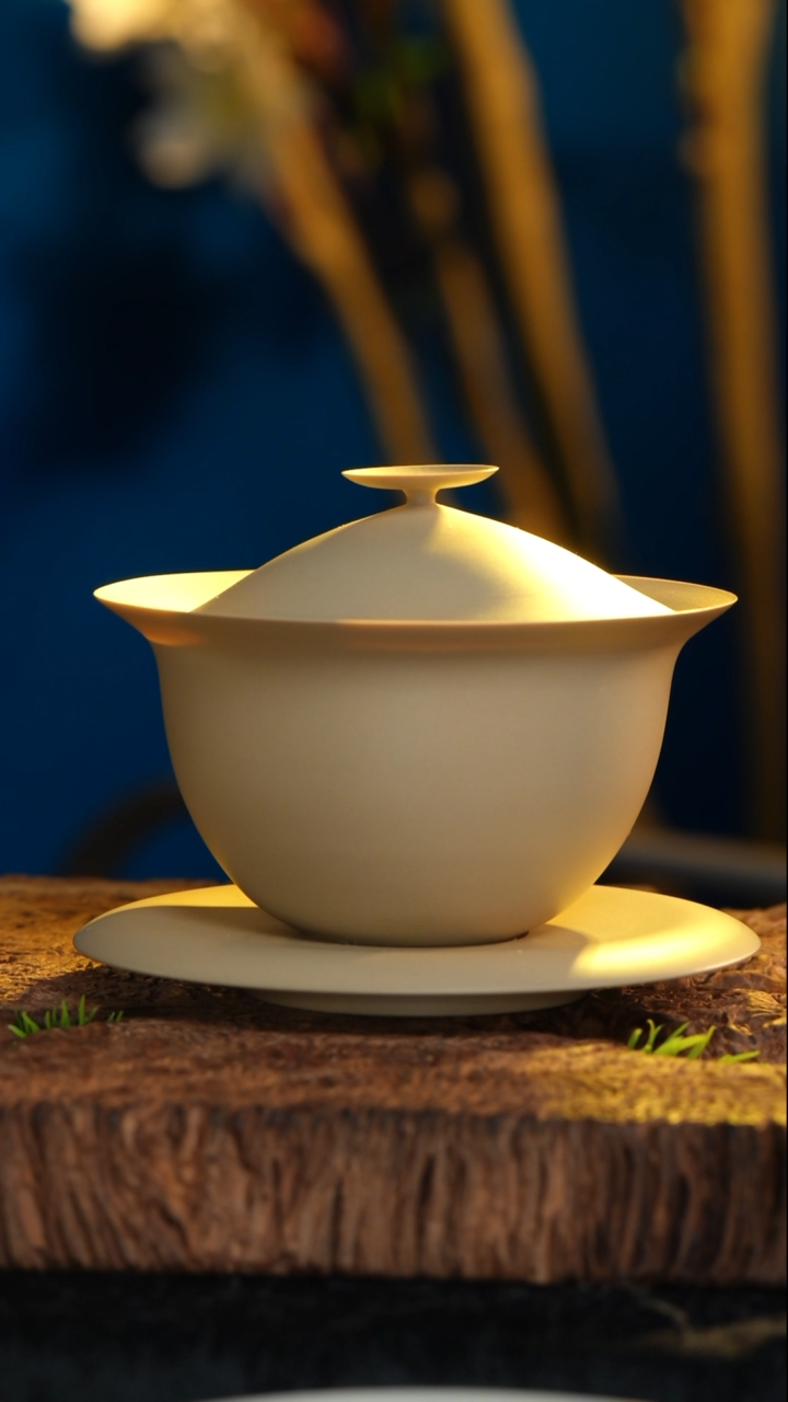 【闪购商品】【564-1】吉尼斯粗泥柴烧盖碗