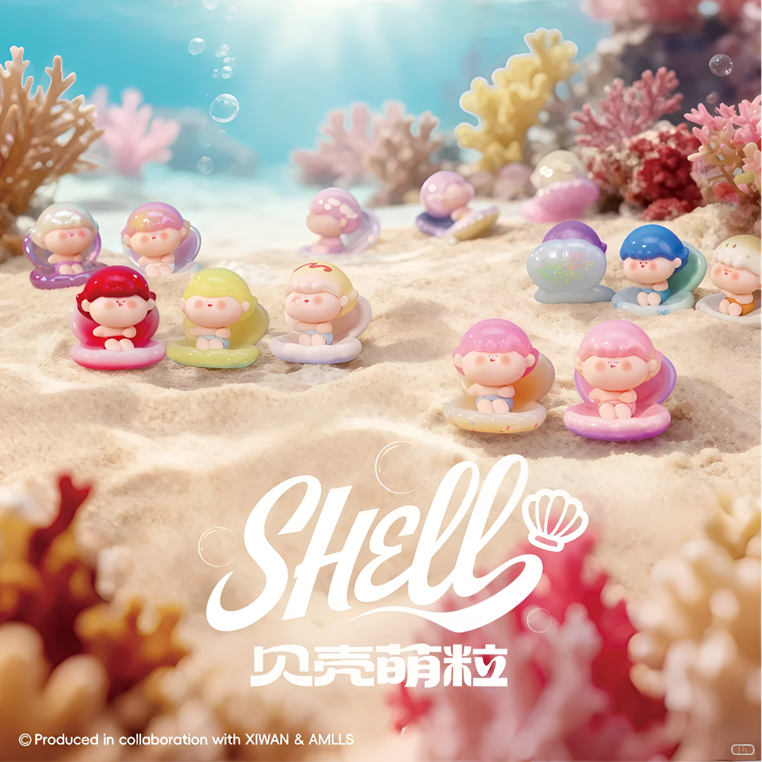 （代拆）阿玛莉莉丝贝壳萌粒盲盒盲袋可爱手办摆件-拆袋不退