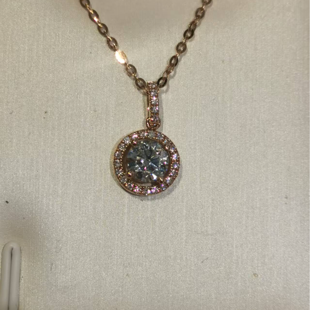 菜百首饰 18K金钻石套链