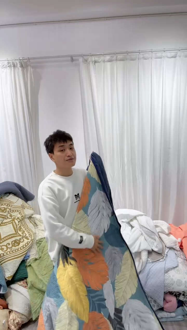 棉220*230纯棉床盖153号微瑕