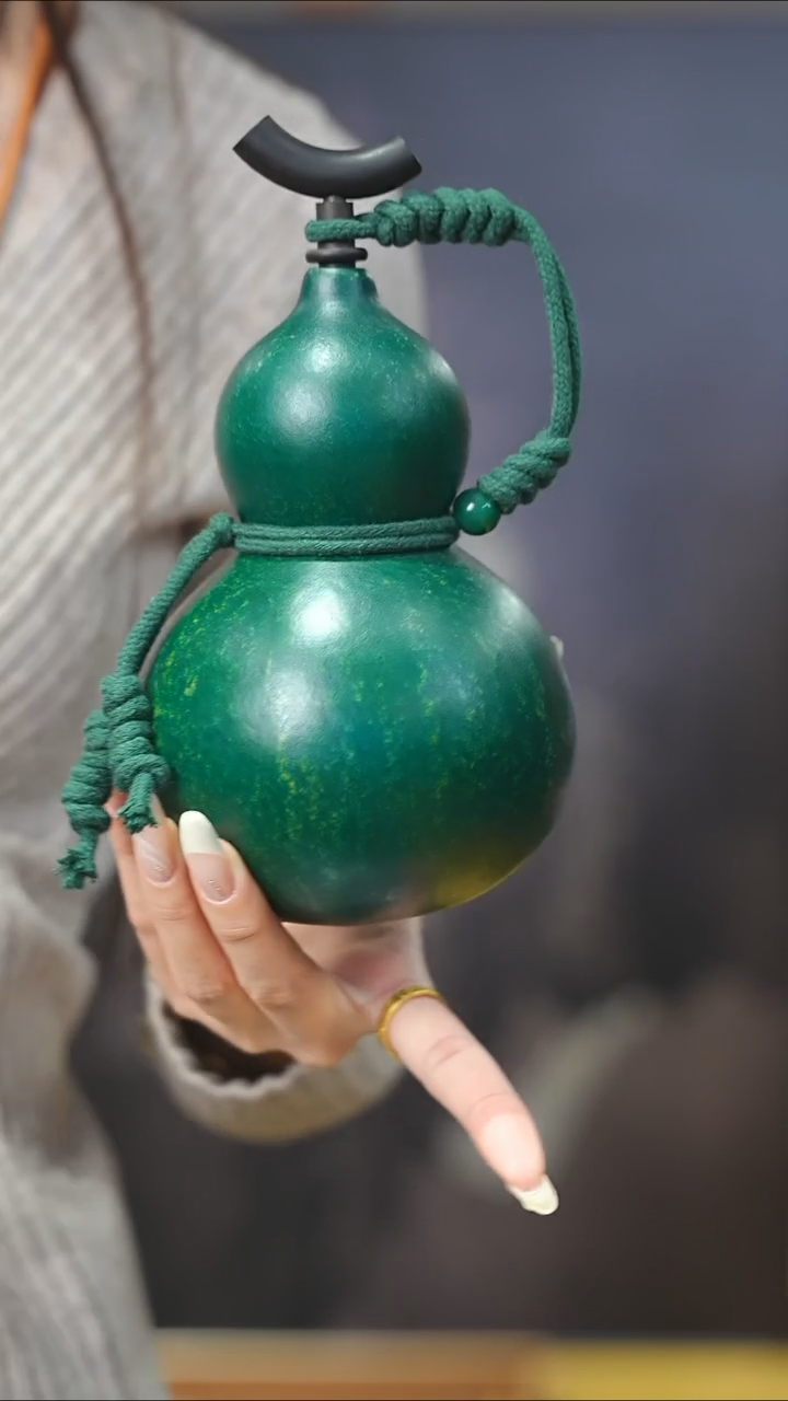 【闪购商品】XH183大漆酒葫芦不包手串及旋转底座