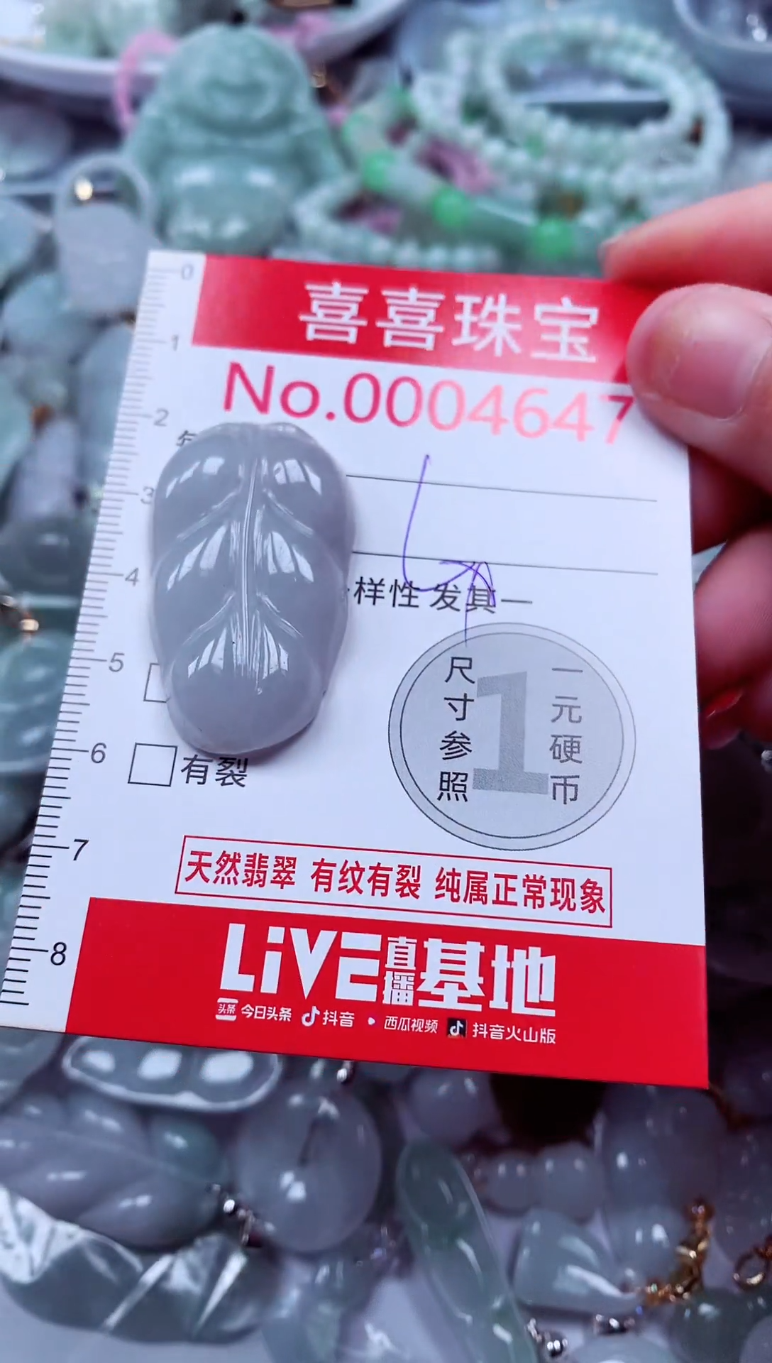 吊坠(不含链)未镶嵌翡翠4647