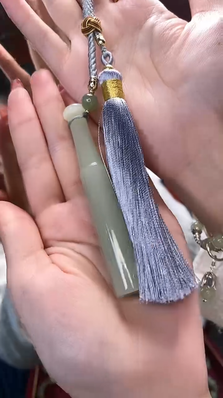 【闪购商品】和田玉挂件未镶嵌甘黄烟嘴