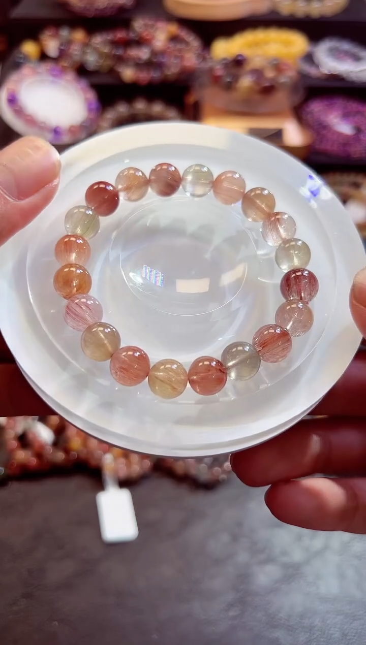 水晶手链未镶嵌橘****汁水晶13