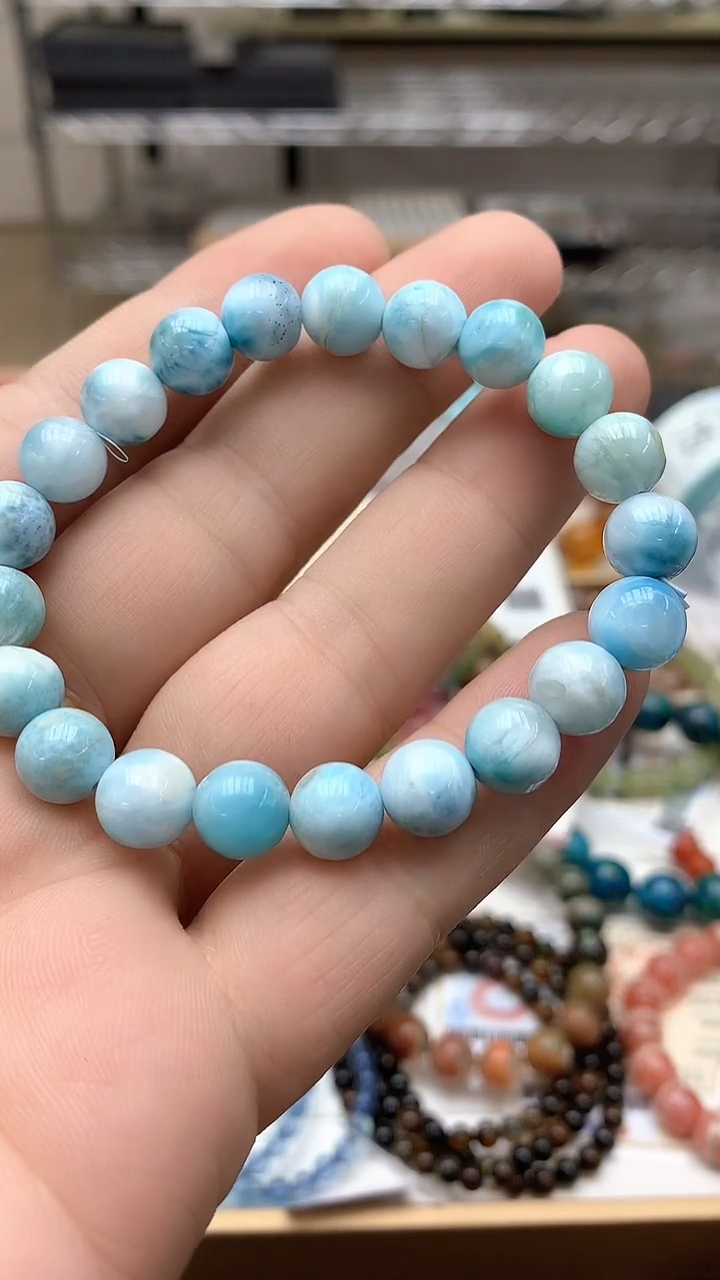 【闪购商品】针钠钙石（海纹石）手链未镶嵌手链27