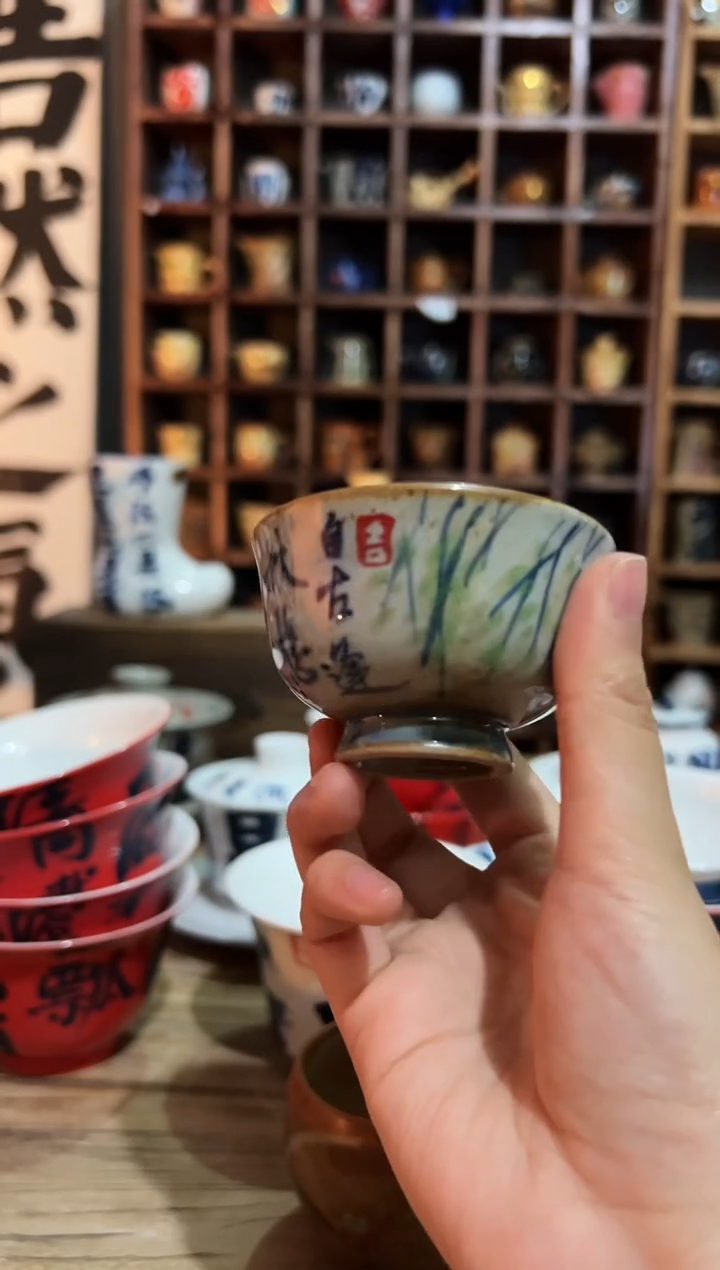 【闪购商品】观云听雨原创手绘茶具