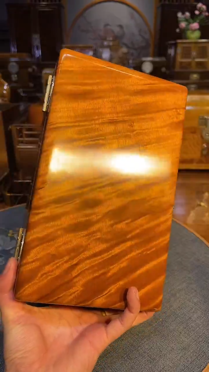 乌木类成套家具金丝楠首饰盒 s29