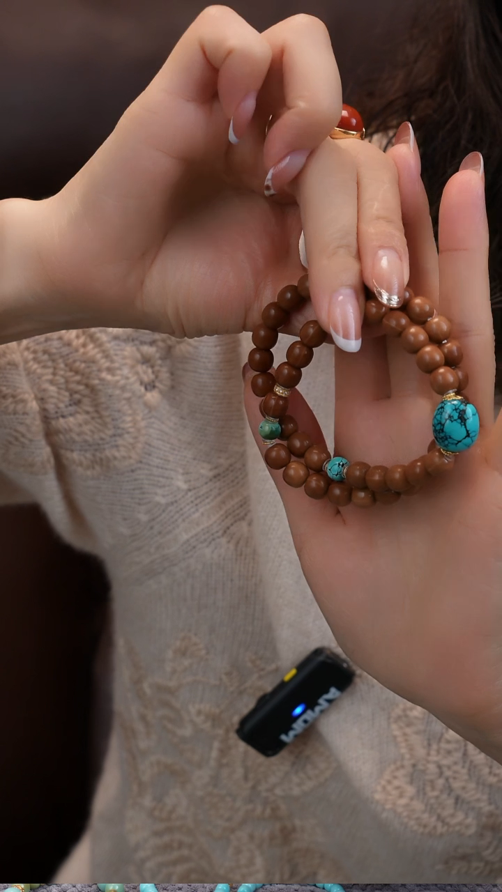 18K金镶嵌绿松石项链11111