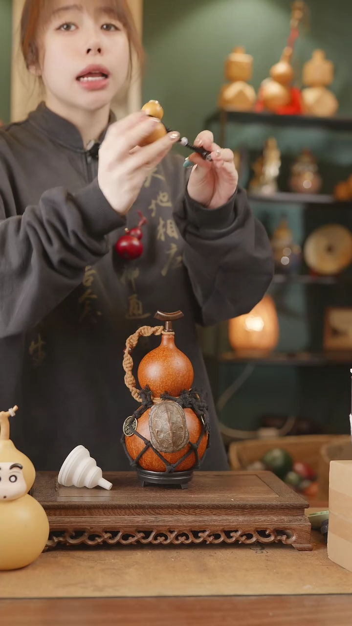 【闪购商品】95号精品天然大漆工艺防渗内胆酒葫芦~