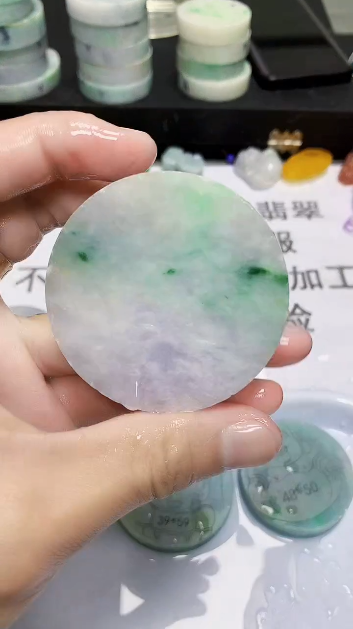 翡翠裸石缅甸天然翡翠A货846