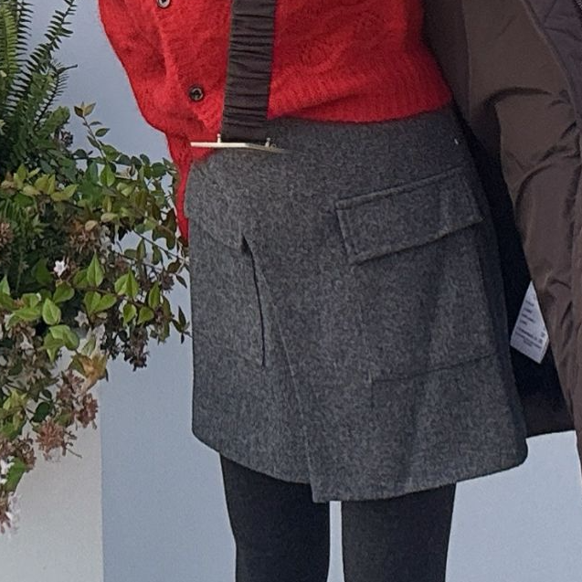 【SFF严选】Flairsta 25冬休闲宽松羊毛半裙13610