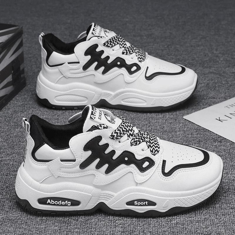 老爹鞋男潮秋冬季百搭小众休闲板鞋男生运动增高面包鞋潮鞋