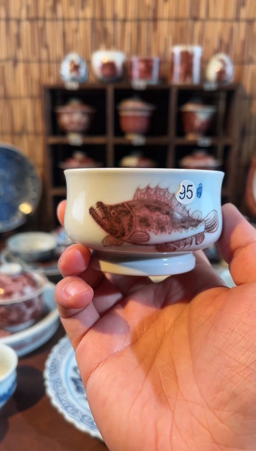 【闪购商品】天禄言瓷鱼藻炉式杯
