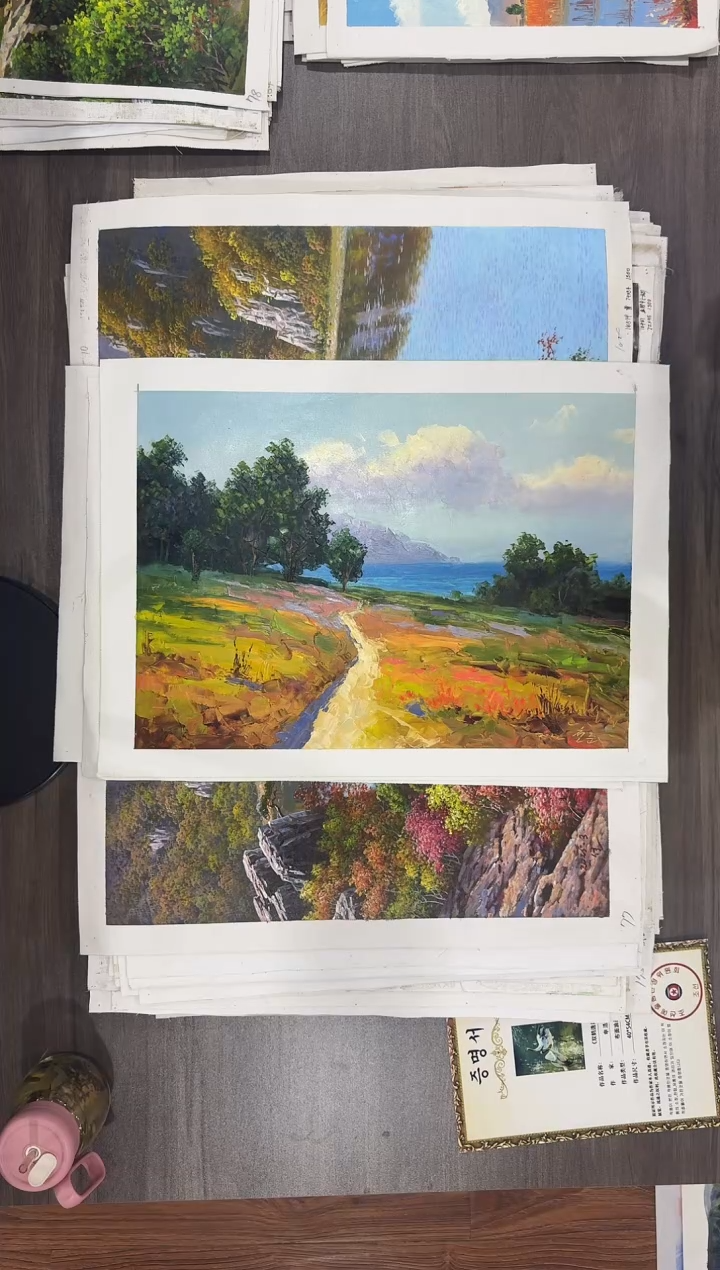 油画【173号】约53*35cm丨朝鲜原创纯手绘孤品油画丨顺丰包邮