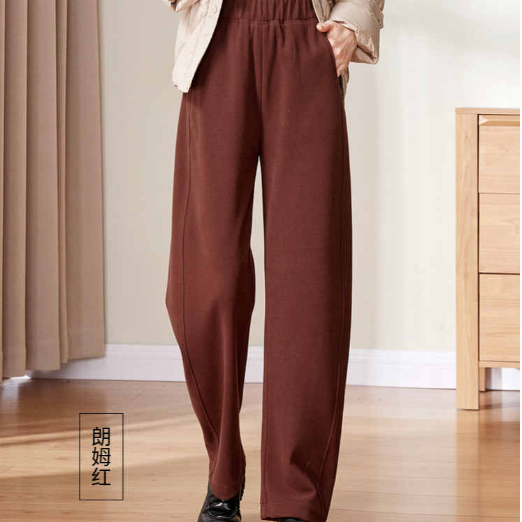 【逸阳断码清仓】冬季加绒加厚羊毛休闲香蕉裤