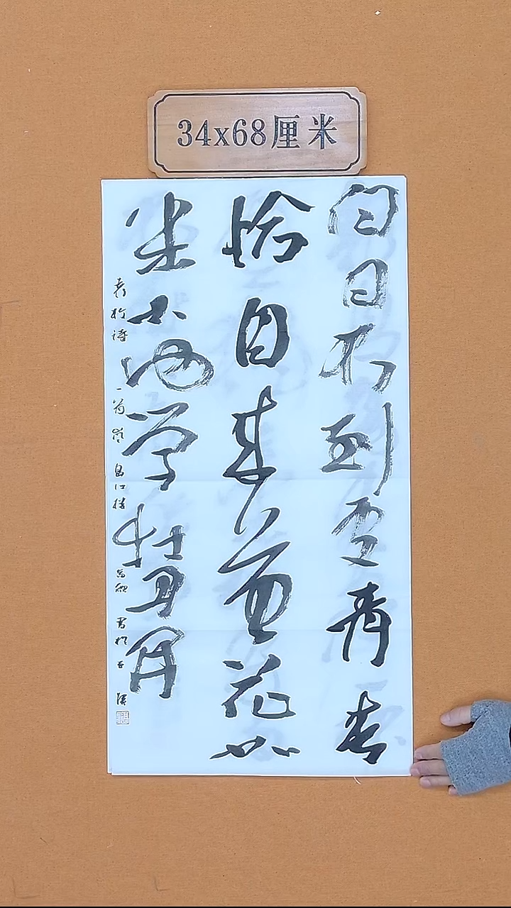 书法高歌  福建  第九届届展  34*68cm