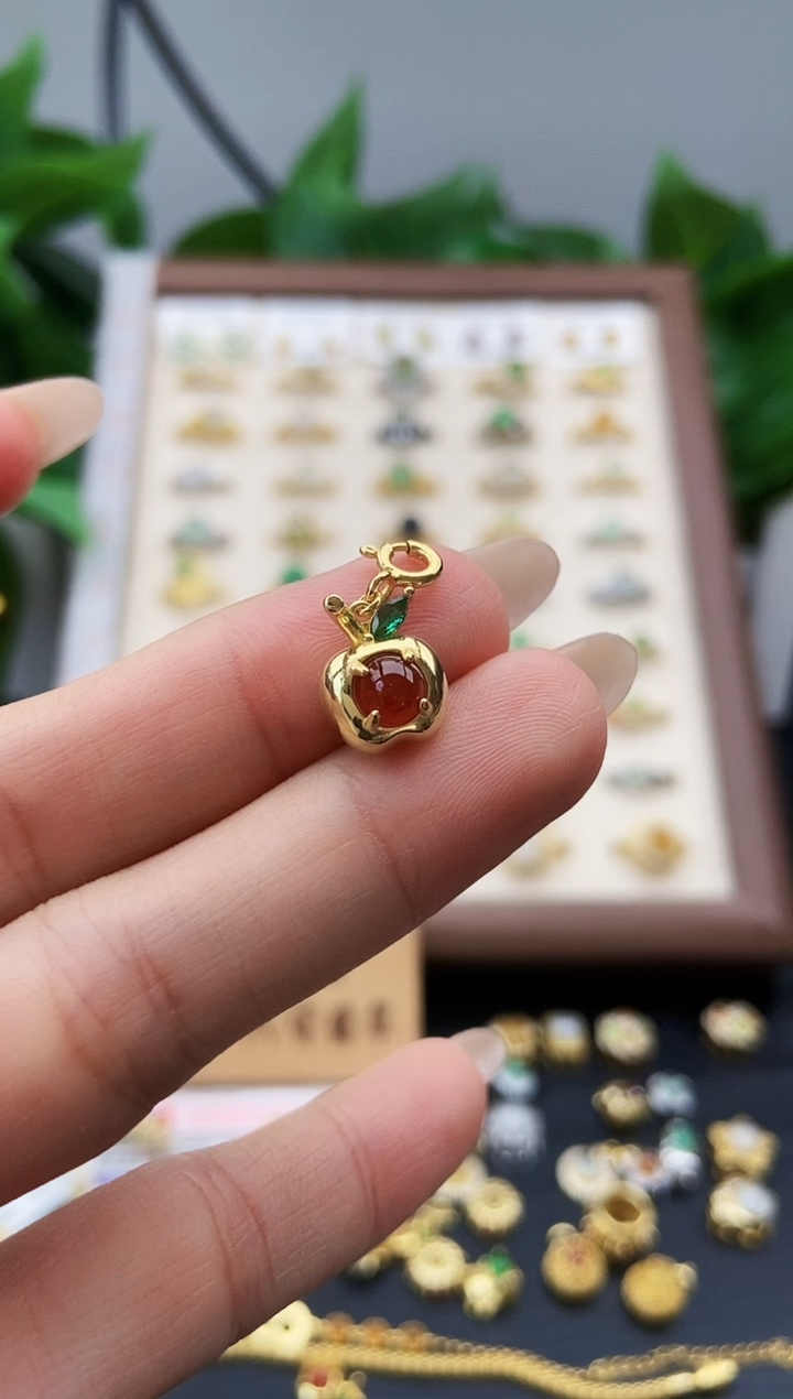 颈饰银S925镶嵌翡翠12